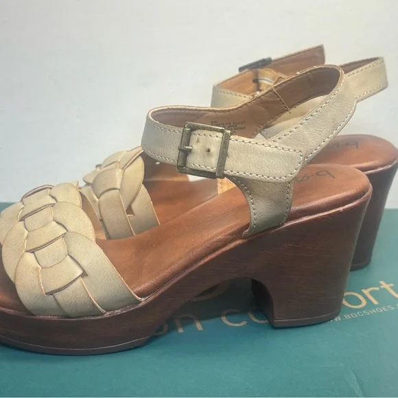 b.o.c. Cream and Brown Women's Gigi Sandals, Size 9M - Picture 6 of 9